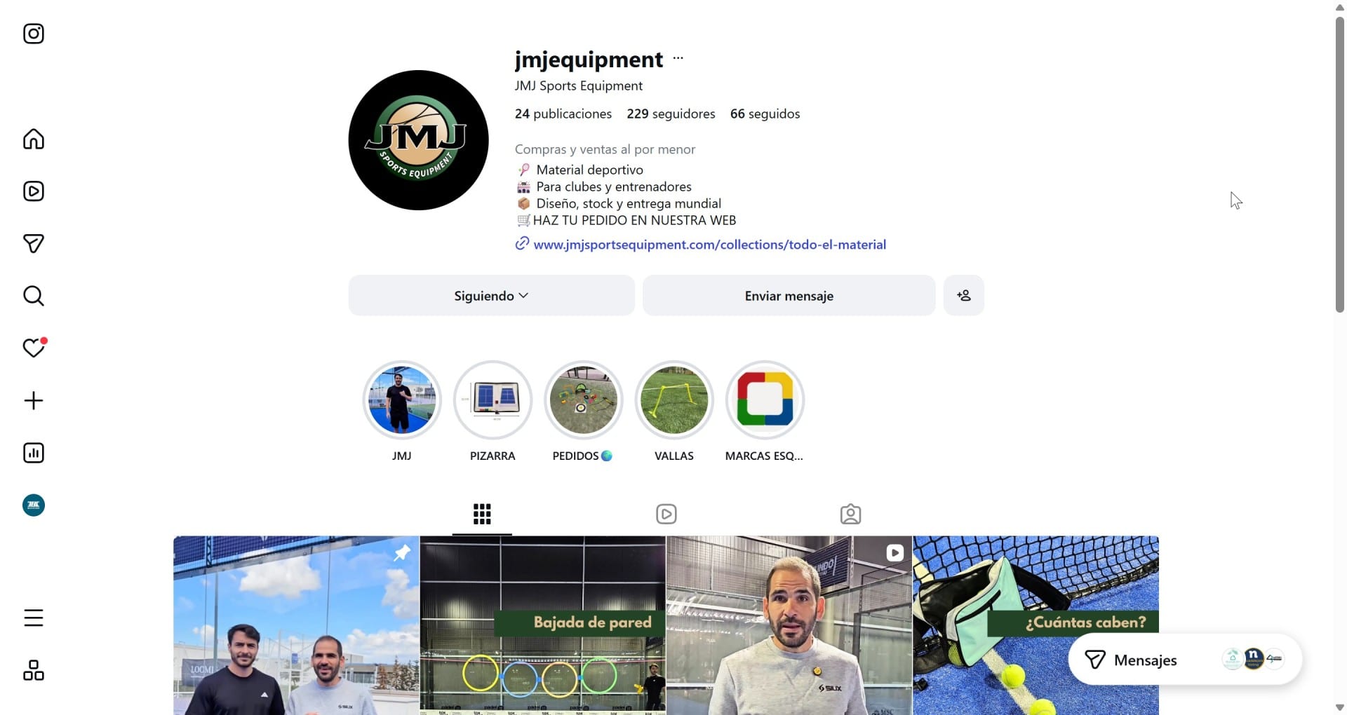 gestion de redes sociales para JMJ Sport Gestion de redes sociales para JMJ Sport