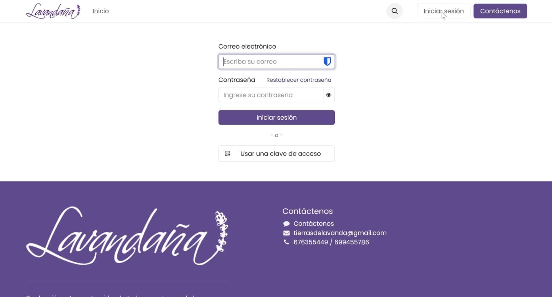 Integracion erp tienda online para Lavandaña
