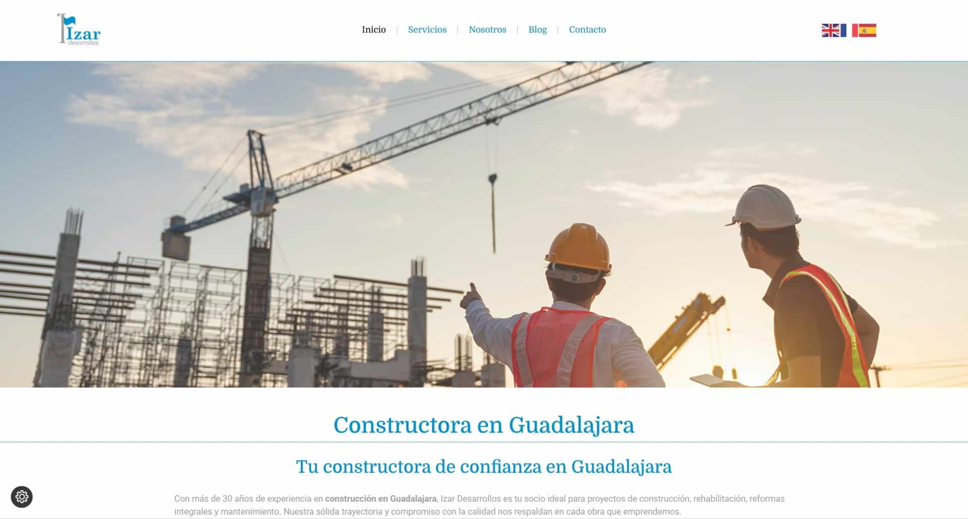 posicionamiento web para Izar Desarrollos Posicionamiento web para Izar Desarrollos
