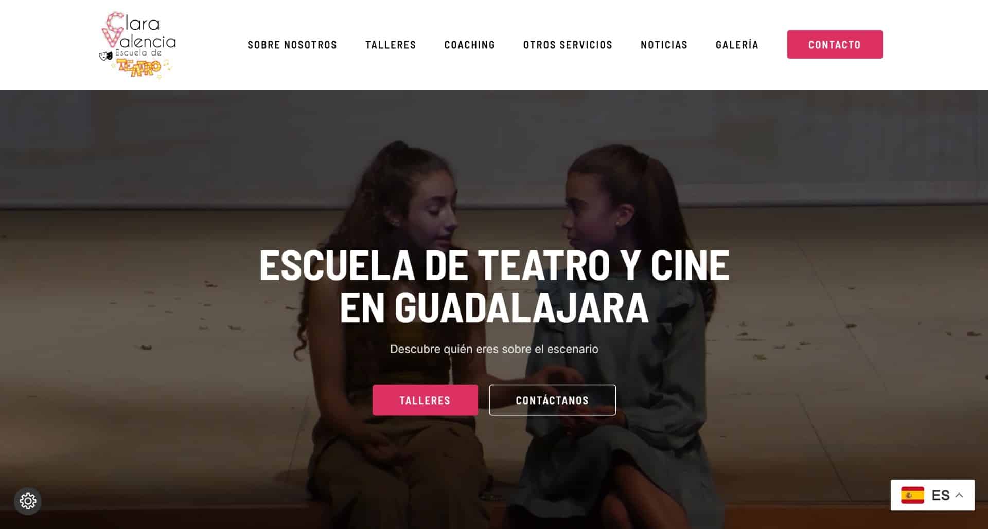 Web corporativa para Clara Valencia