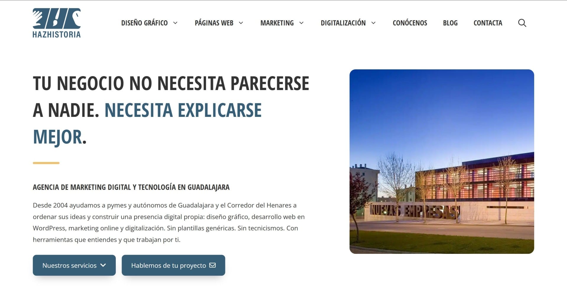 Workspace de google para hazhistoria